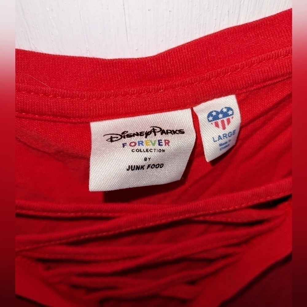 Disney Parks x Junk Food Red Sebastian OFF DA HOOK T-Shirt - Picture 2 of 4